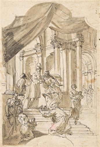 GIOVANNI ANTONIO PELLEGRINI (Venice 1675-1741 Venice) The Presentation in the Temple.